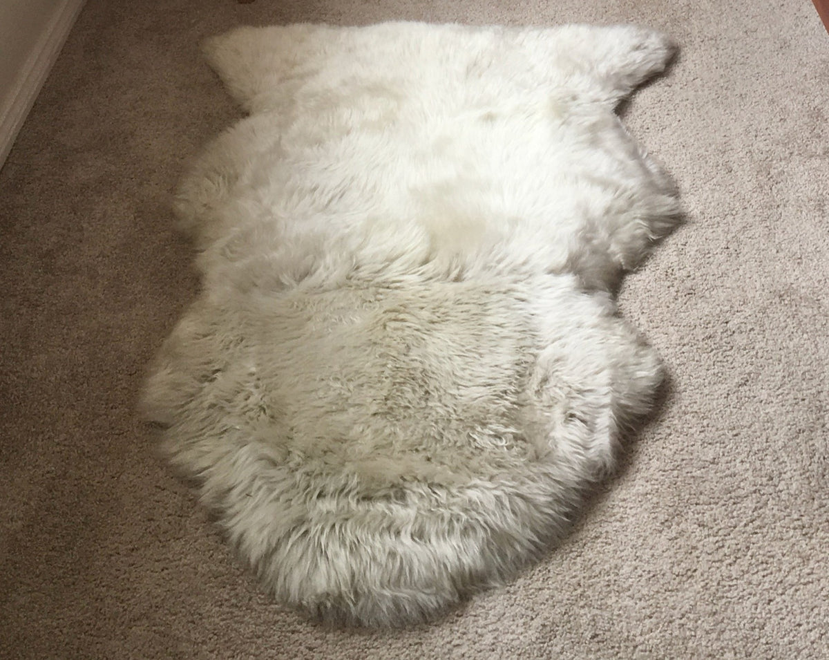 long pile sheepskin rug 